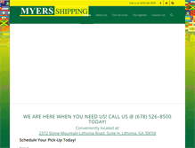 Tablet Screenshot of myersshipping.com